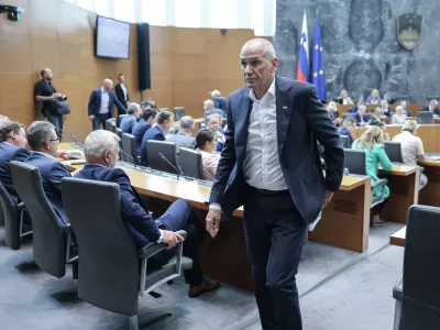 Janez Janša- 07.07.2025 - začetek redne seje DZ s poslanskimi vprašanji ministrskemu zboru; DZ, velika dvorana, Šubičeva 4, LJUBLJANA​//FOTO: Jaka Gasar