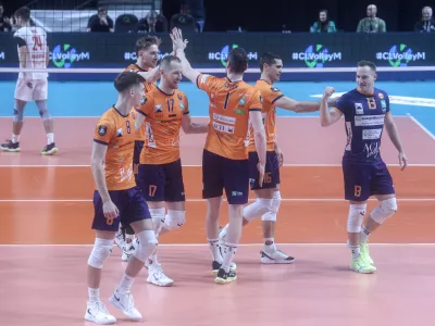 - 27.11.2025 - odbojka - kvalifikacije za ligo prvakov - ACH Volley: Radnički Kragujevac//FOTO: Jaka Gasar