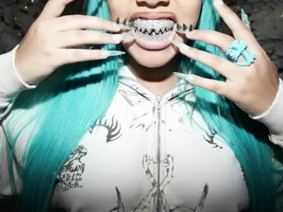 Zanimiv poseg v zobje si je privo&scaron;čila North West / Foto: Instagram