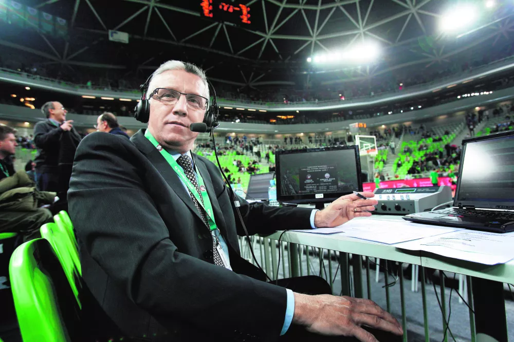 Peter Vilfan, &scaron;portni komentator ko&scaron;arka&scaron;kih tekem     /FOTO: Matej Pov&scaron;e / Foto: Matej Pov&scaron;e