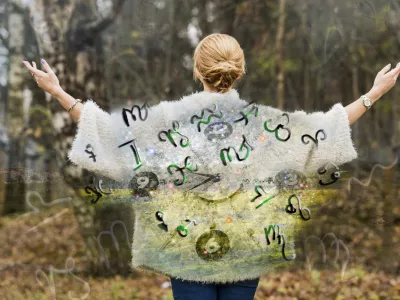 Woman nature and astrological zodiac symbols / Foto: Dzhulbee, Getty Images/istockphoto