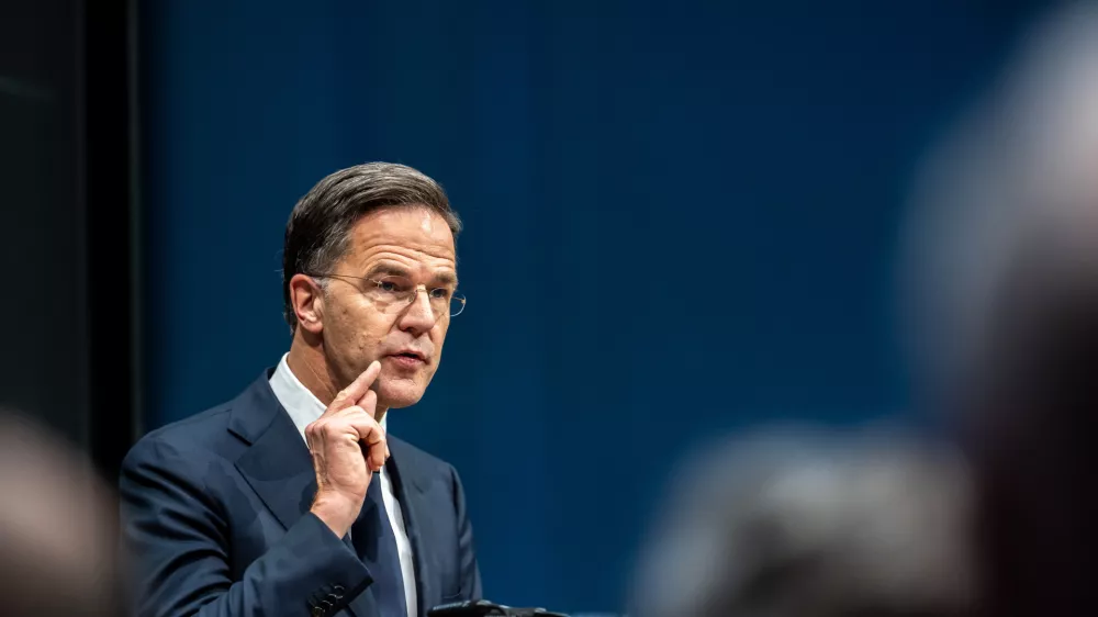 11 December 2025, Berlin: Mark Rutte, NATO Secretary General, gives a keynote speech at the invitation of the Munich Security Conference on the premises of the Bavarian State Representation. Photo: Michael Kappeler/dpa