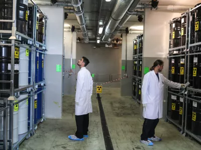 ﻿- 23.05.2018 – Dol pri Ljubljani, RIC - Reaktorski center Podgorica – IJS, Centralno skladišče radioaktivnih odpadkov, Brinje 40 - Agencija za radioaktivne odpadke (ARAO) predstavilia posodobitve skladišča in opreme v zadnjem obdobju ter načrte za naslednje desetletje in vplive na okolje; -  //FOTO: Jaka Gasar