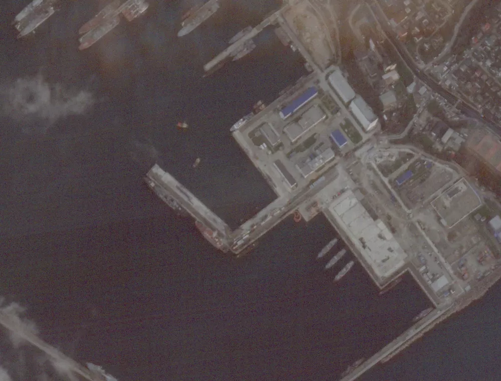 A satellite image shows the port of Novorossiysk after what Ukraine says was a strike on December 15, in Novorossiysk, Krasnodar Krai, Russia, in this image taken on December 16, 2025. Planet Labs PBC via REUTERS THIS IMAGE HAS BEEN SUPPLIED BY A THIRD PARTY. MANDATORY CREDIT