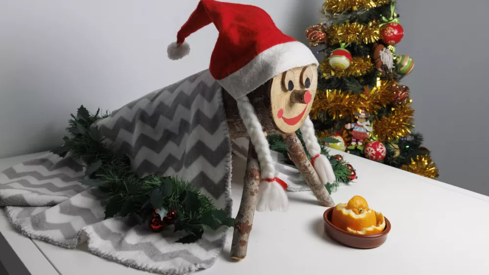 Ti&oacute; de Nadal. A hollow log with a barretina, called Ti&oacute;, is a Catalan Christmas tradition. The children feed him and on Christmas Day he shits them presents / Foto: Alejandro Terrer Tapia, Getty Images