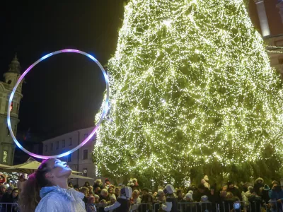 NOVOLETNA ČESTITKA26.12.2025 - sprevod Dedka mraza v Ljubljani - dedek mraz - Foto: Luka Cjuha