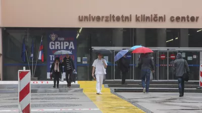 - glavna stavba UKC &ndash; Unverzitetni klinični center v Ljubljanit,- 01.03.2024 &ndash; stavka zdravnikov - začeli uveljavljati umiki soglasij zdravnikov za nadurno delo, s čimer Fides zaostruje stavko, ki poteka že sedem tednov. //FOTO: Bojan Velikonja