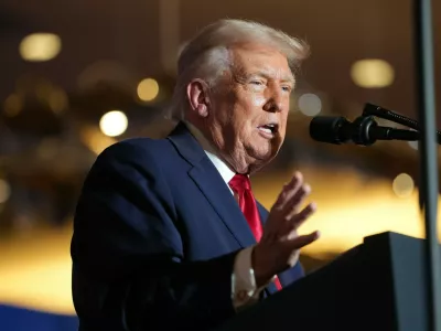 Ameri&scaron;ki predsednik med enim od svojih nepozabnih govorov. / Foto: Profimedia