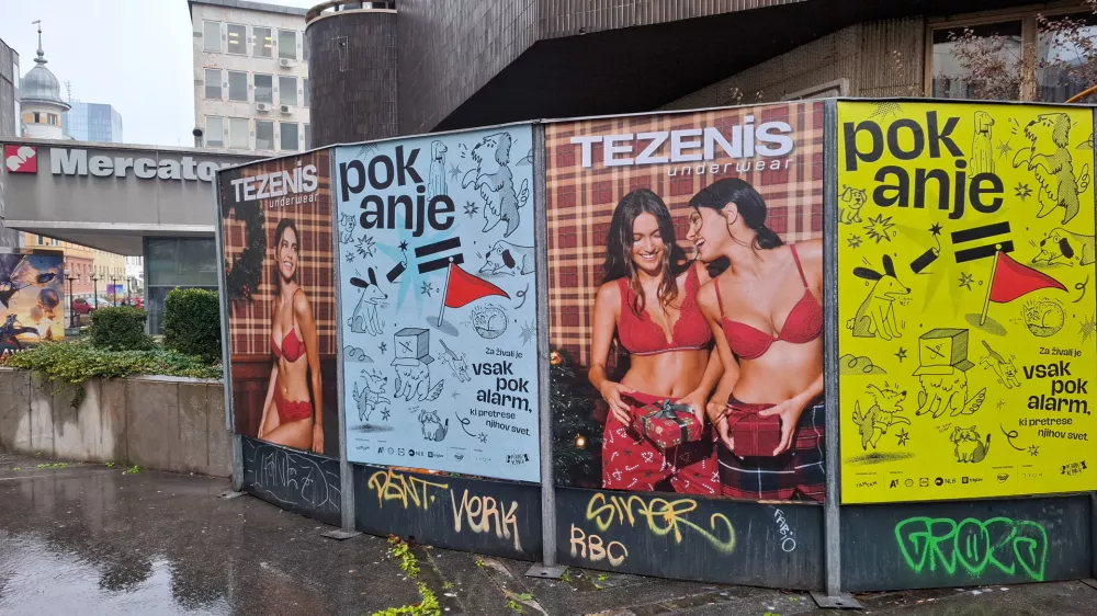 18.12.2025 - Tam Tam plakat - pokanje petard - petarde ne hvalaFoto: Luka Cjuha