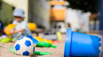 FILED - 23 August 2024, Berlin: A child plays in the sandpit of a daycare center. EU lawmakers and member states have reached a provisional agreement on stricter toy safety rules aimed at better protecting children from harmful chemicals and online marketplace risks. Photo: Christoph Soeder/dpa