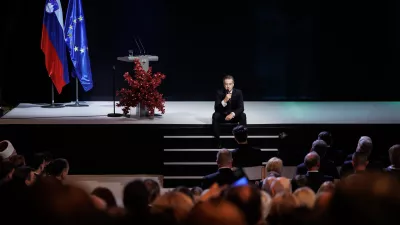 Ljubljana, Cankarjev dom.Drzavna slovesnost ob dnevu samostojnosti in enotnosti.