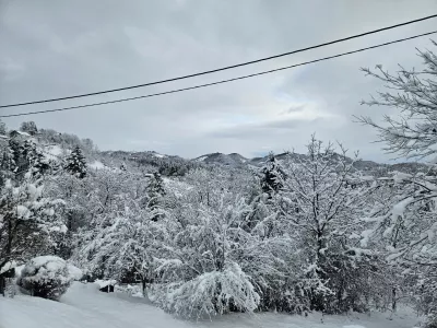 Maribor.Zimska idila v Mariboru.