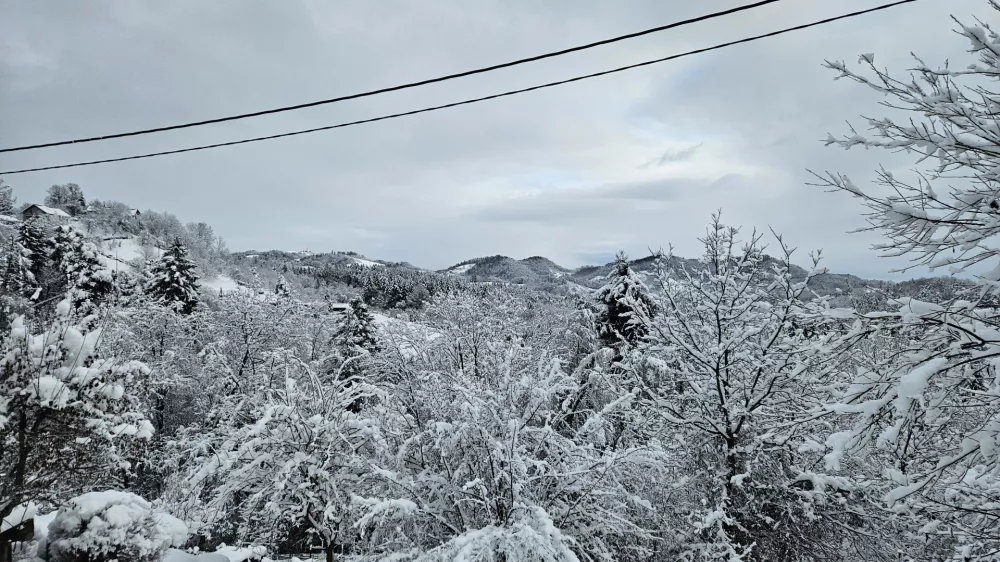 Maribor.Zimska idila v Mariboru.