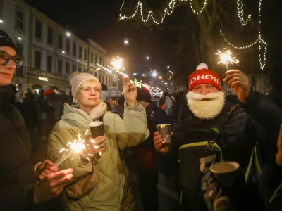 31.12.2025 - 01.01.2026 - Silvestrovanje na prostem - praznovanje Novo leto - veseli december -novoletna zabavaFoto: Luka Cjuha