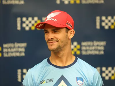 - Tim Gajser, MXGP,- 19.09.2024. - Tiskovna konferenca slovenske reprezentance za Pokal narodov v motokrosu.//FOTO. Bojan Velikonja