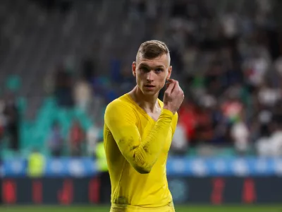 - Matevž Vidov&scaron;ek.- 06.09.2024. Nogomet, Liga narodov. Tekma 1. kroga Slovenija - Avstrija.//FOTO: Bojan Velikonja