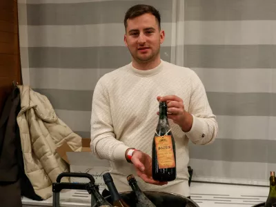 - 27.11.2025. - Marko Mastnak, Vinarstvo Mastnak in Frelih, Sevnica. Znana po penini iz Save, penina ki zori v reki Savi.//FOTO: Bojan Velikonja