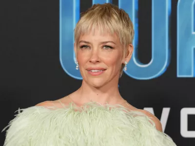 Evangeline Lilly arrives at the Marvel Studios' ANT-MAN AND THE WASP: QUANTUMANIA World Premiere held at the Regency Village Theater in Westwood, CA on Monday, ?February 6, 2023. (Photo By Sthanlee B. Mirador/Sipa USA)No Use Germany.