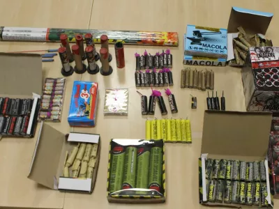 Policisti so mladoletniku zasegli 288 kosov petard kategorij P1, F2 in F3.