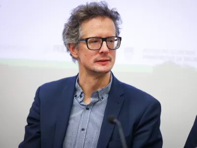 Ljubljana, Cankarjev dom.Okrogla miza z naslovom Pokojninski sistem vceraj, danes, jutri, ki ga je pripravil Festival za tretje zivljenjsko obdobje.Drzavni sekretar na ministrstvu za delo, druzino, socialne zadeve in enake moznosti Igor Feketija.