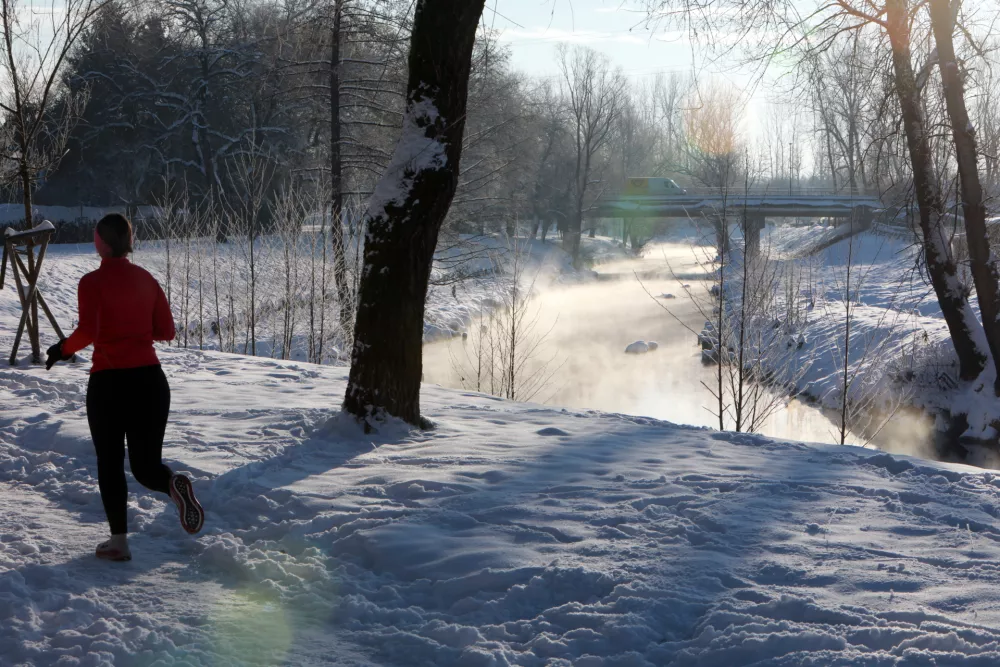 08.01.2025 - ilustrativna fotografija - mrazrekreacija, Mali GrabenFoto: Tomaž Skale