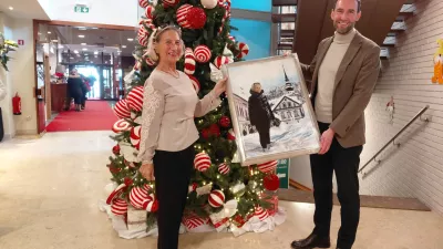 . Na sliki je Fikreta, v ozadju pa Kranjska Gora. Ob tem bo prisoten tudi sedanji direktor družbe, Milan Sajovic. Vsem gostom, ki jih je pripeljala, so v sobah pripravili pisma dobrodo&scaron;lice. V njih jasno pi&scaron;e: brez gospe Fikrete te zgodbe ne bi bilo. F Vesna Levičnik