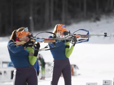 BiatlonAnamarija Lampič03.01.2025 Trening mo&scaron;ke in ženske biatlonskebreprezentance Slovenije pred začetkom svetovnega pokala v letu 2025FOTO: Nik Erik Neubauer