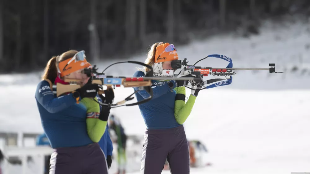 BiatlonAnamarija Lampič03.01.2025 Trening mo&scaron;ke in ženske biatlonskebreprezentance Slovenije pred začetkom svetovnega pokala v letu 2025FOTO: Nik Erik Neubauer