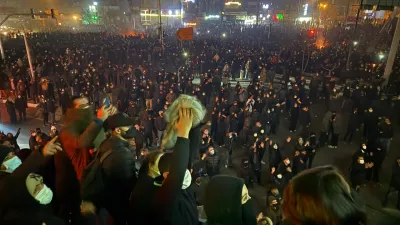 January 10, 2026, Tehran, Iran: Iranian protesters demonstrate in Tehran, Iran. The nationwide protests started in late December at Tehran&acirc;&euro;&trade;s Grand Bazaar in response to worsening economic conditions. They then spread to universities and other cities, with the slogans evolving from economic grievances to political and anti-government demands. (Credit Image: &copy; Social Media via ZUMA Press Wire)
