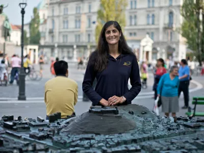 - Sunita Williams, astronavtka slovenskega rodu na obisku v Sloveniji, LjubljanaFOTO: MATJAZ˙ RUS˙T / NEDELJSKI
