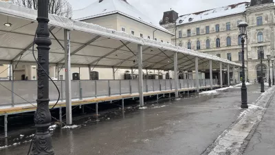 Drsali&scaron;če so tudi letos postavili na Pogačarjev trg. Foto: Tamara Čalo&scaron;ević