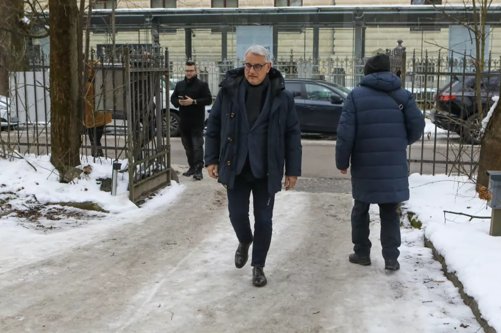 Matjaž Han SD13.01.2026 - Delovno kosilo pri predsedniku vlade Robertu Golobu. PEN KlubFoto: Luka Cjuha