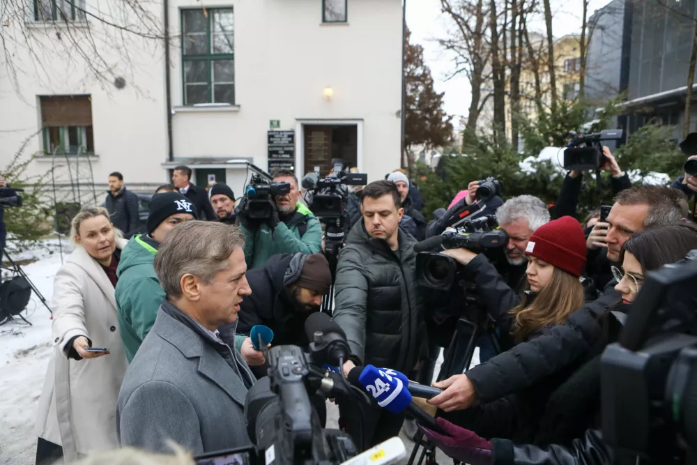 Predsednik vlade Robert Golob13.01.2026 - Delovno kosilo pri predsedniku vlade Robertu Golobu. PEN KlubFoto: Luka Cjuha