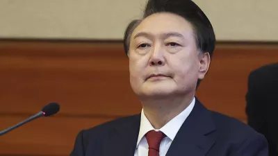 FILE - Impeached South Korean President Yoon Suk Yeol attends his impeachment trial at the Constitutional Court in Seoul, South Korea, Tuesday, Jan. 21, 2025. (Kim Hong-Ji/Pool Photo via AP, File)