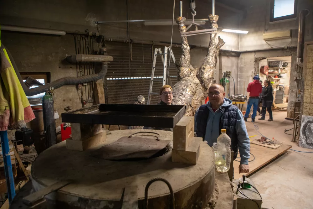 19.01.2026 - livarska delavnica Livartis Volavlje - Livarstvo umetninFoto: Luka Cjuha