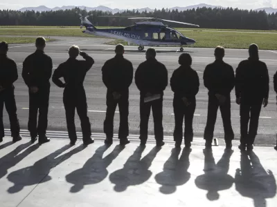 novi policijski helikopter AgustaWestland AW169 - 16.10.2019 &ndash; Policija &ndash; Letalska policijska enota (LPE) - Letali&scaron;če Jožeta Pučnika Brnik &ndash; prihod novega policijskega helikopterja AW169, proizvajalca Leonardo Helicopters v vrednosti 14.624.048,00 &euro; //FOTO: Jaka Gasar