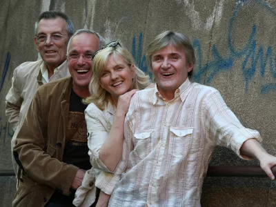 21.04.2011., Zagreb - Bend Novi Fosili uoci skorasnjeg koncerta u Zagrebu. Pjevacica Sanja Dolezal, Rajko Dujmic, Marinko Colnago, Nenad Saric, Photo: Jurica Galoic/PIXSELL