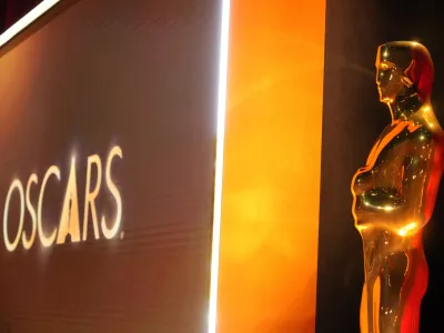 A replica of an Academy Awards statuette is pictured prior to the 98th Oscars nominations announcement on Thursday, Jan. 22, 2026, at the Samuel Goldwyn Theater in Beverly Hills, Calif. (Photo by Jordan Strauss/Invision/AP)