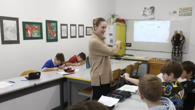 19.12.2025 - Osnovna šola Prule na začasni lokaciji v BTC - učenci, pouk, osnovnošolciFoto Luka Cjuha