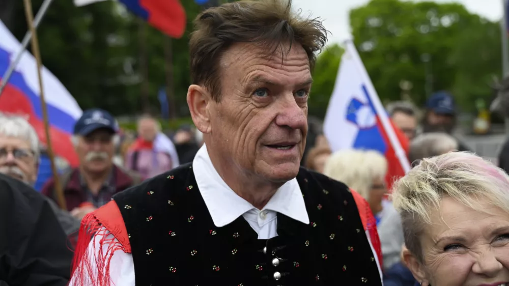 Pavel Rupar07.05.2025 - Protest upokojencev - Stranka Glas upokojencev. 18. protestni shod pod motom "Ne boste nas uti&scaron;ali &ndash; Slovenija je na&scaron;a!"Foto: Nik Erik Neubauer