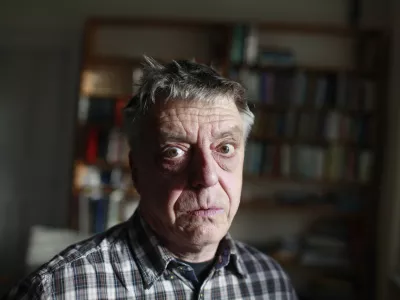 Andrej Rozman Roza, pesnik, pisatelj, dramatik, igralec in prevajalec//FOTO: Luka Cjuha