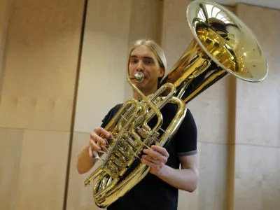 in&scaron;tumenti Helikon, trobila. - glasbila   //FOTO: Luka Cjuha