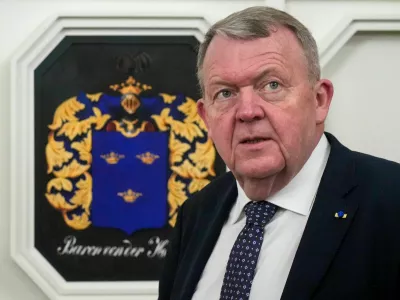 Denmark's Foreign Minister Lars Lokke Rasmussen looks on during King Frederik and Queen Mary's visit to Tallinn, Estonia, January 27, 2026. REUTERS/Ints Kalnins
