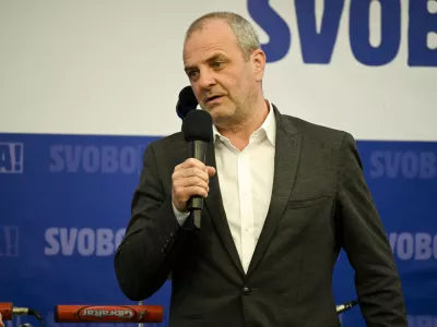 Gibanje SvobodaUro&scaron; Brežan- 6.04.2024 &ndash; 1. festival SVOBODE, Zbilje.  //FOTO: Nik Erik Neubauer