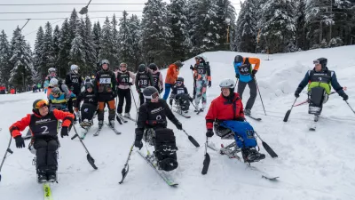 Kamp je na Rogli potekal od torka do četrtka, prva dva dneva pa sta minila v aktivnem smučanju in nadgradnji znanja. Foto: ZPS
