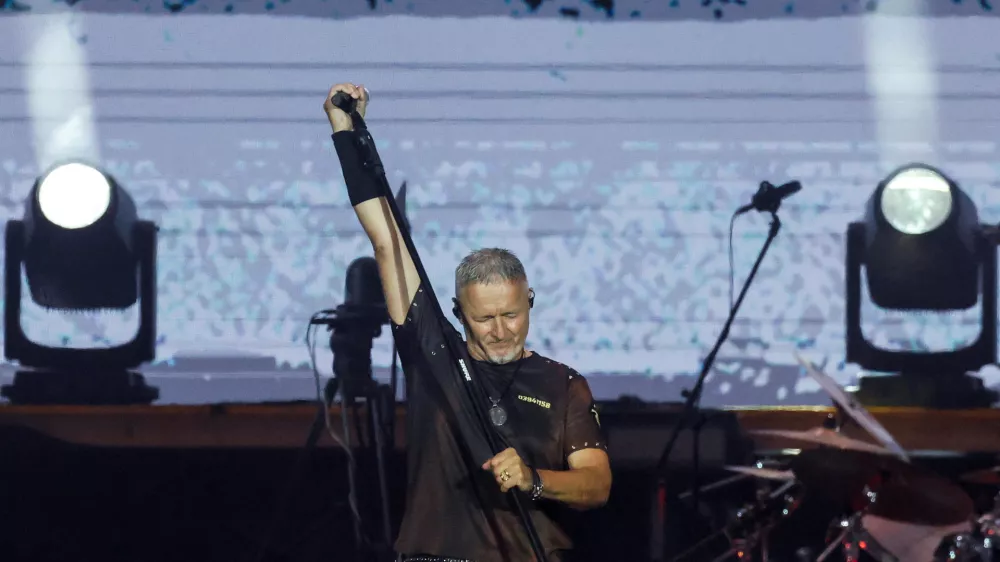 Marko Perković&nbsp;Thompson na julijskem zagreb&scaron;kem koncertu / Foto: Reuters