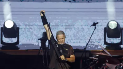 Marko Perković&nbsp;Thompson na julijskem zagreb&scaron;kem koncertu / Foto: Reuters