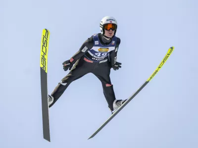 FILED - 02 February 2025, Hesse, Willingen: Norwegian ski jumper Kristoffer Eriksen Sundal from Norway jumps during 1st round of the men's large hill competition at the Nordic Skiing/Jumping World Cup. Three additional Norwegian ski jumpers have been suspended after a cheating scandal at the Nordic skiing world championships, ruling body FIS said in a news conference. Kristoffer Eriksen Sundal, Robert Johansson and Robin Pedersen received their suspension shortly after they had competed in the qualification for the World Cup event in Oslo later. Photo: David Inderlied/dpa