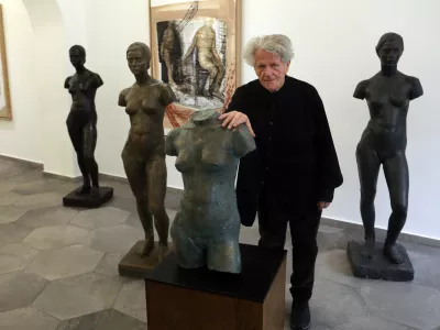 06.02.2026 - galerija Novak, Mirsad Begič, kip Ženski AktFoto: Tomaž Skale