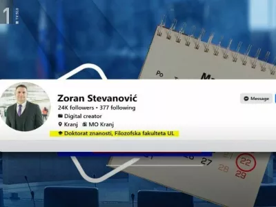 Zoran Stevanovićzajem zaslona, facebook profil, doktorat znanosti